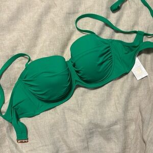 Shade & Shore 36DD NWT Green Bikini Top